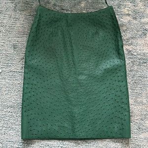 PRADA vintage ostrich leather skirt - 42 IT